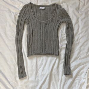 Women's Green Knit Sweater
